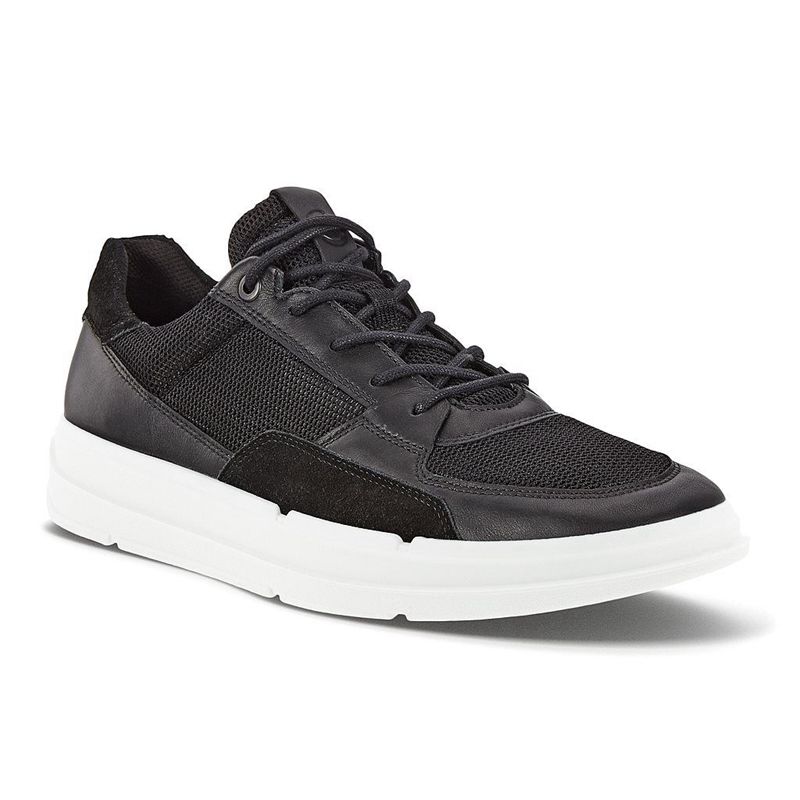 Zapatillas Ecco Soft X Para Hombre,Negras,384072-PWG